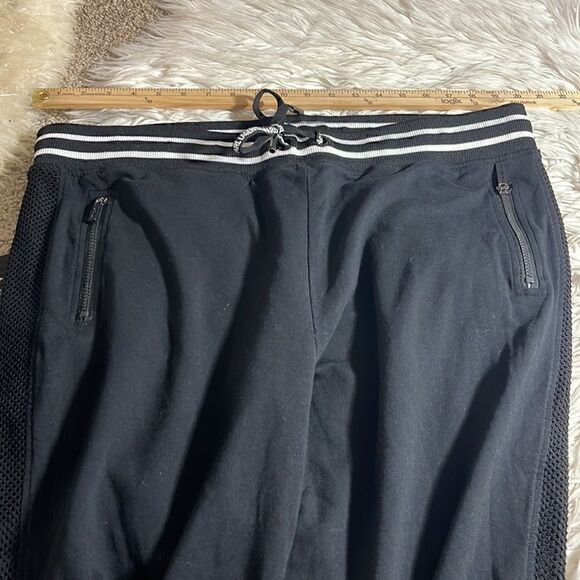 Karl Lagerfeld sweatpants Womens Size XL Joggers Black grunge athleisure - Picture 7 of 11